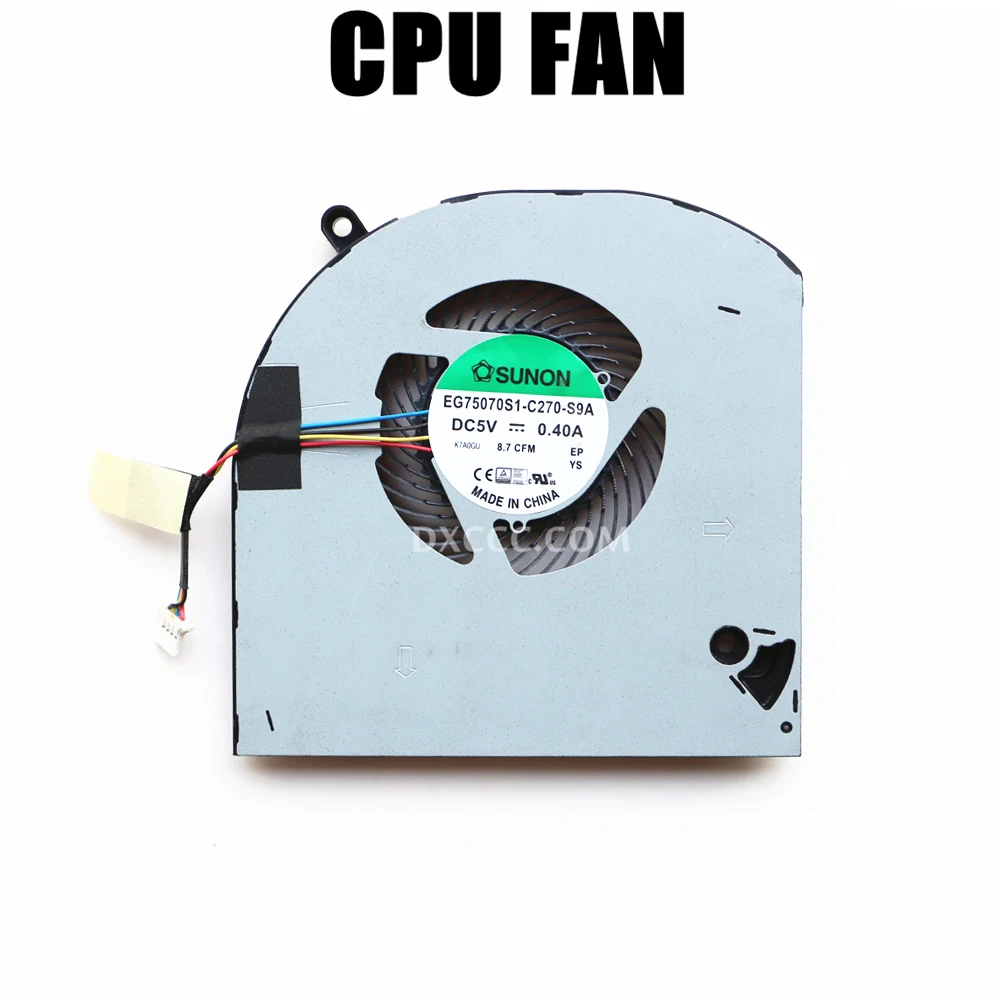 EG75070S1-C260-S9A EG75070S1-C270-S9A For DELL Alienware 15 R3 / 15 R4 / P69F CPU & GPU Cooling Fan