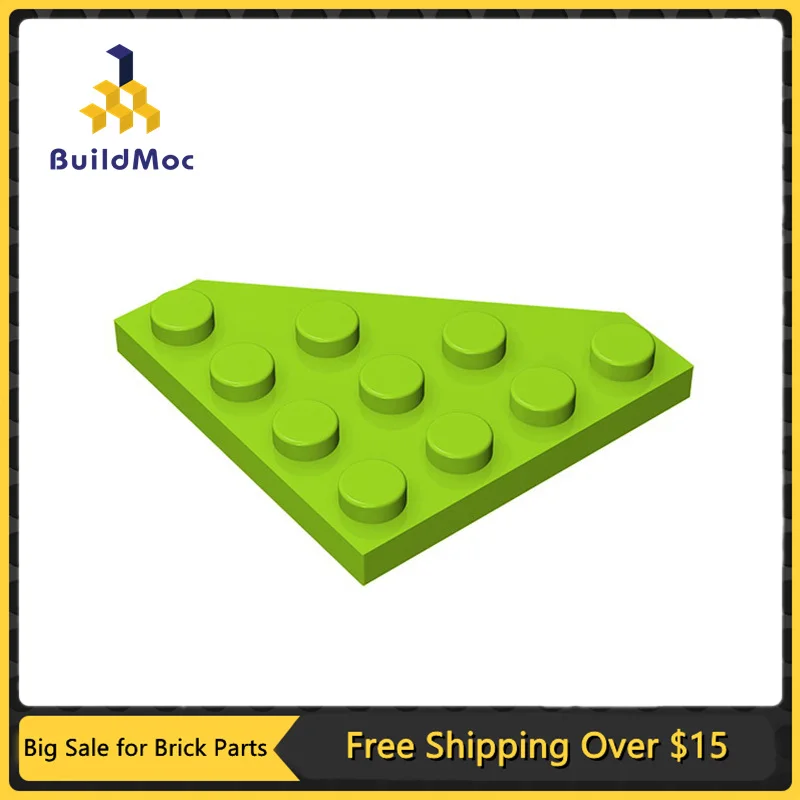 10Pcs Moc Compatibile Assembla Particelle 30503 Piastra A Cuneo 4X4 Cut Corner Building Blocks Parti Giocattoli Regalo Educativi Fai Da Te