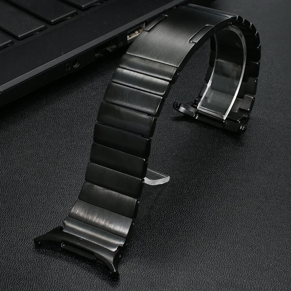 Luxury Titanium Strap with Curved End Bracelet for Men – Quick Fit Loop Band
