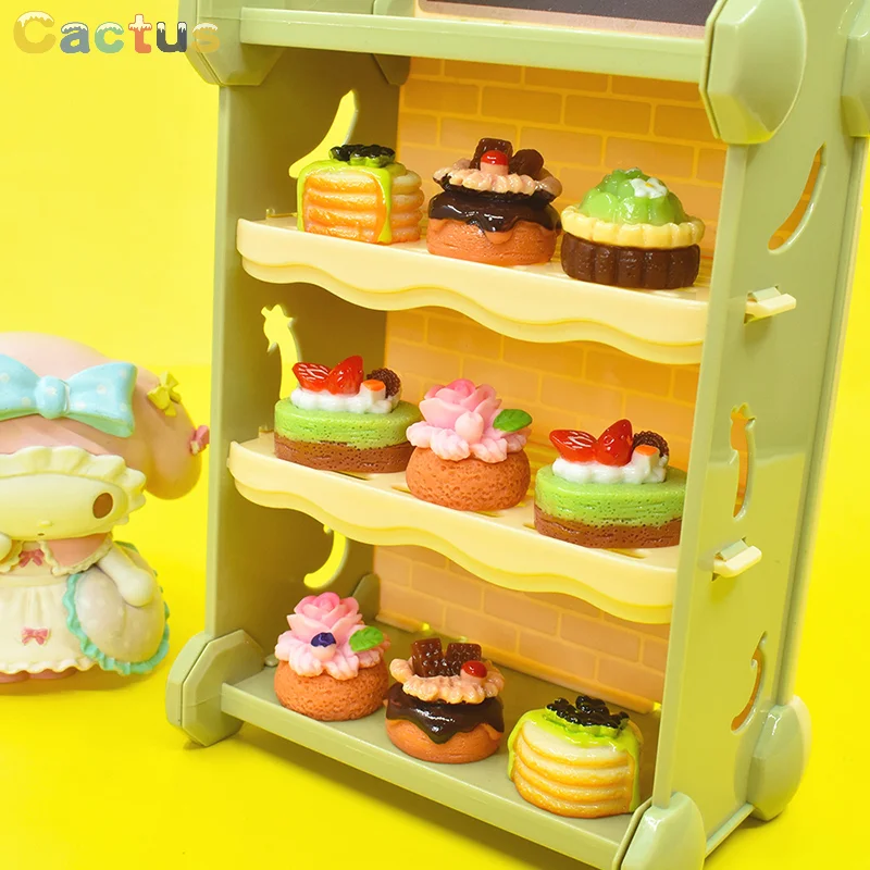 

5PCS Dollhouse Miniature Cream Cake Model Simulation Dolls House Furniture Model DIY Accessories Home