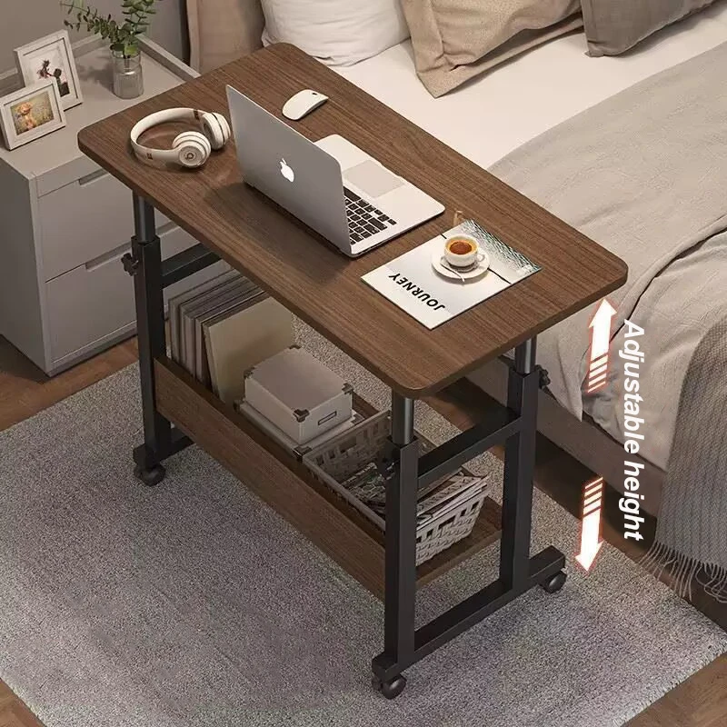 Simple Laptop Desk Lazy Bed Desk Learning Simple Small Table Learning Table Movable Bedside Adjustable Portable Laptop table 4