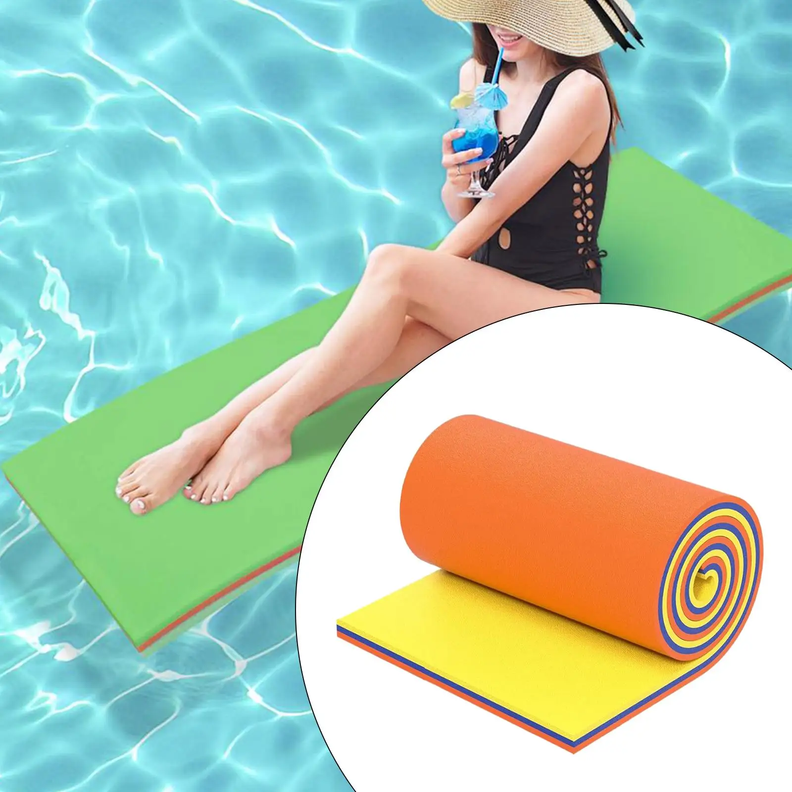 Water Floating Mat Floating Raft for Pool Float Raft for Outside Adults Lake