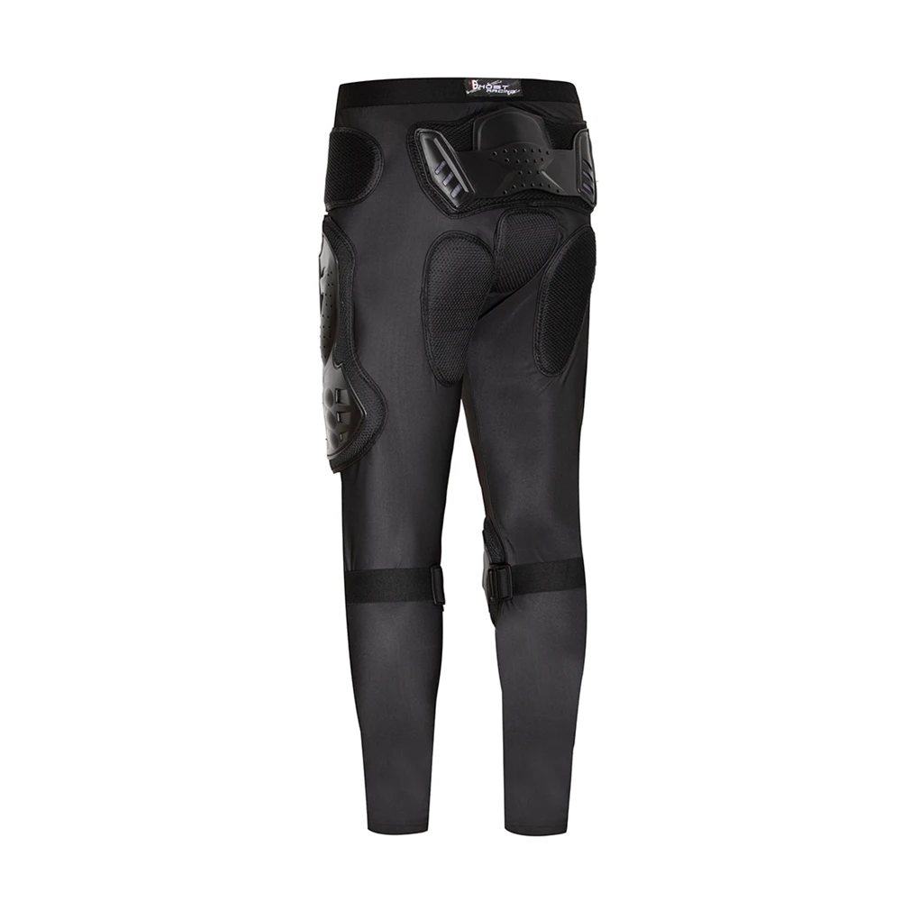 Pantaloni da moto pantaloncini armatura MTB pantaloni lunghi da Mountain Bike Racing Skating ciclismo equipaggiamento protettivo pantaloni imbottiti con protezione dell'anca