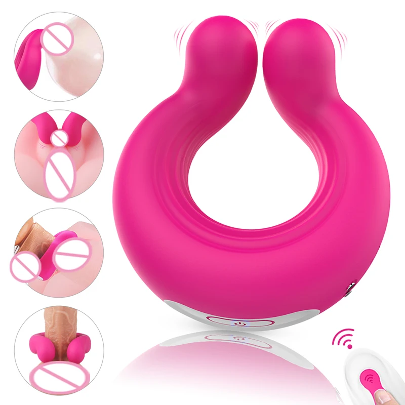 

9 Modes Vibrating Penis Ring For Male Erection Vibrations Clitoris Stimulator Remote for Delayed Ejaculations Cock Ring