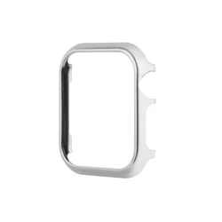 Premium Aluminum Alloy Protective Watch Frame and Bumper Cover for 45mm iWatch 7 8 9 (Silver)