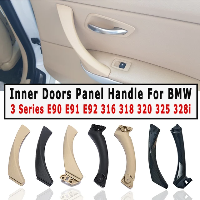 Poignée De Porte Intérieure Droite Pour BMW Série 3 E90/E91/E92/E93 (2005-2012) - Noire, En ABS