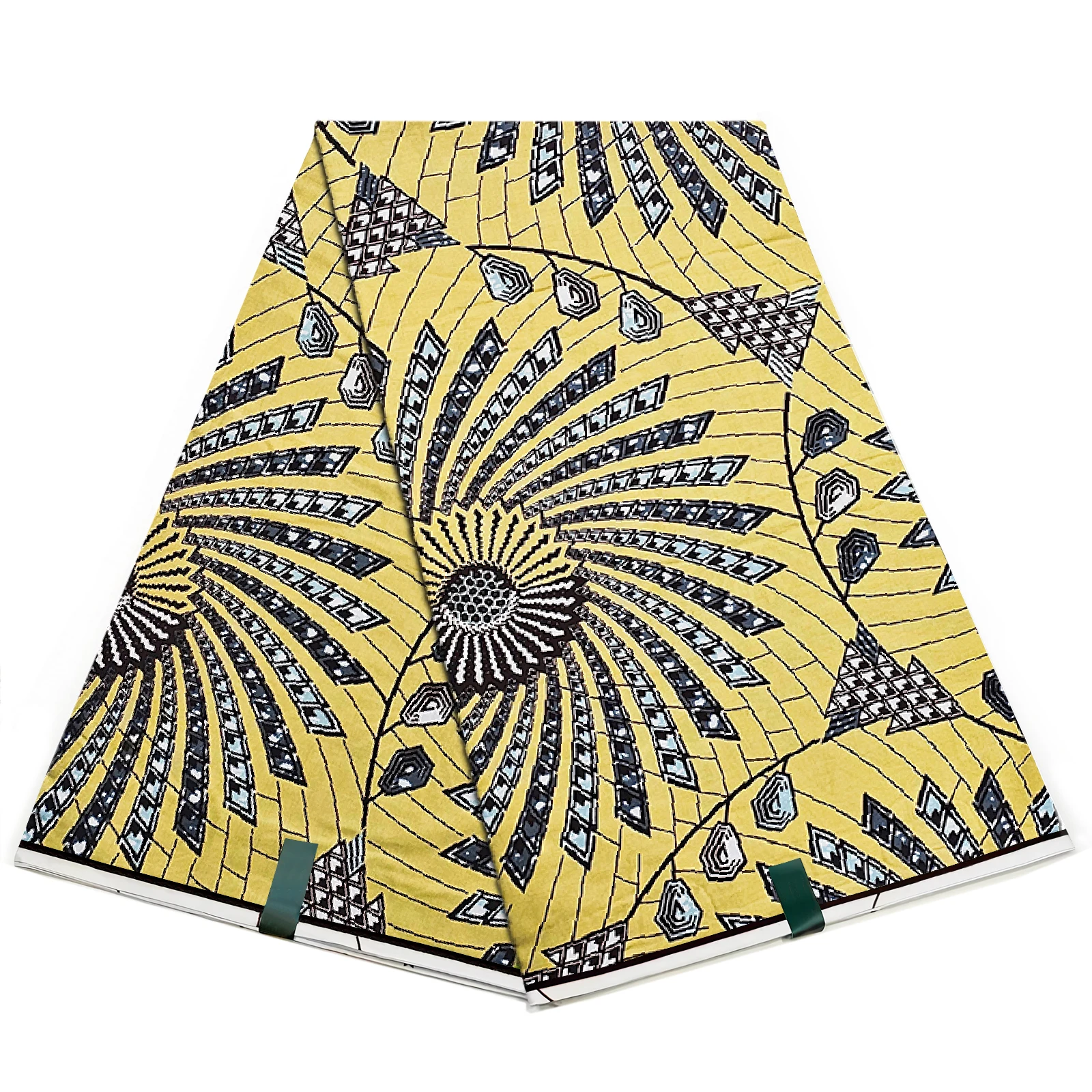 Guaranteed Super Real Wax Print Batik African Fabric Dutch Dress 100% Cotton 6Yard Hollandais Soft Pagne DIY Materials VI21