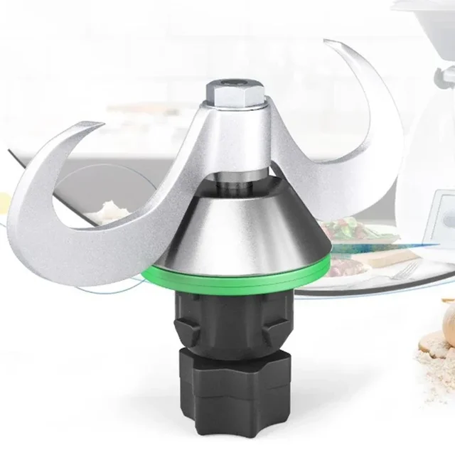 นวดแป้งหัวใบมีดสําหรับ Thermomix TM5 TM6 นวดแป้งเรียบผสมสแตนเลสสตีลมีดหัวเปลี่ยนชิ้นส่วน 1
