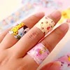 100pcs/lot Cartoon Patterned Curitas Adhesive Bandages Plaster Curved Patch Wound Strips Dressing Band Aid for Children Utensils 2