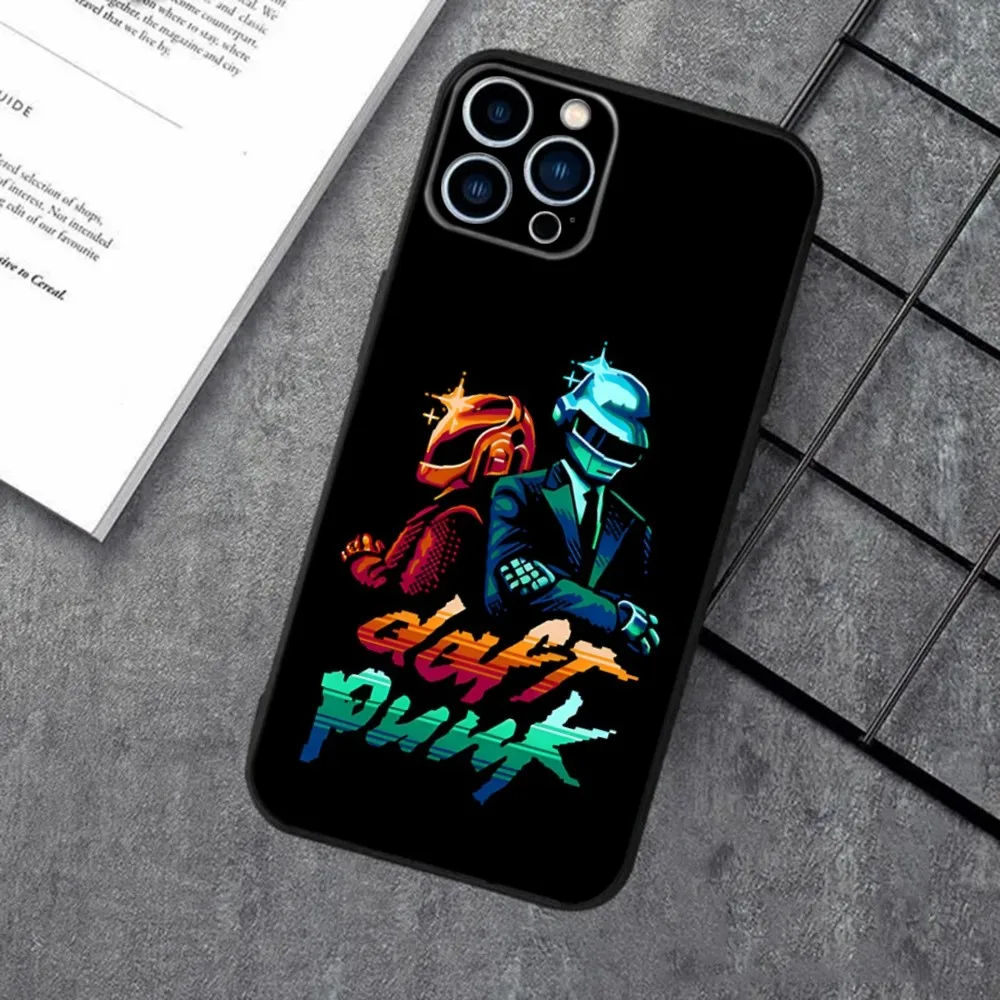 Daft Punk Band Silicone Black Phone Case