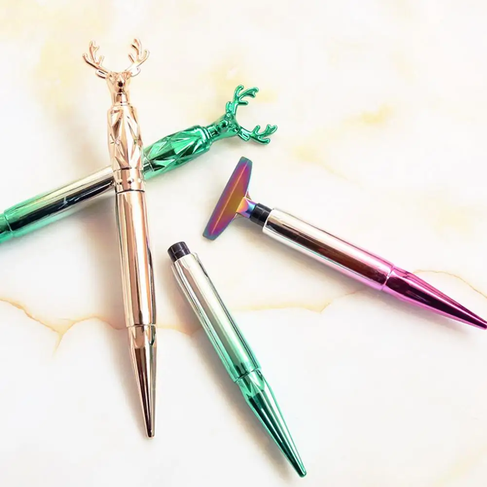 

1 Set Diamond Art Kit Smooth Surface Metal Reusable DIY Diamond Art Point Dotting Rhinestone Pen Rhinestone Picker Daily Use