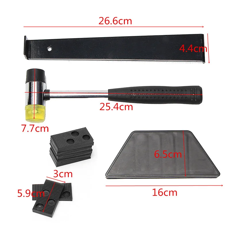 Wood Laminate Flooring Installation Tool Floor Fitting Kit with 20pcs Spacers Flooring Tool Set HT