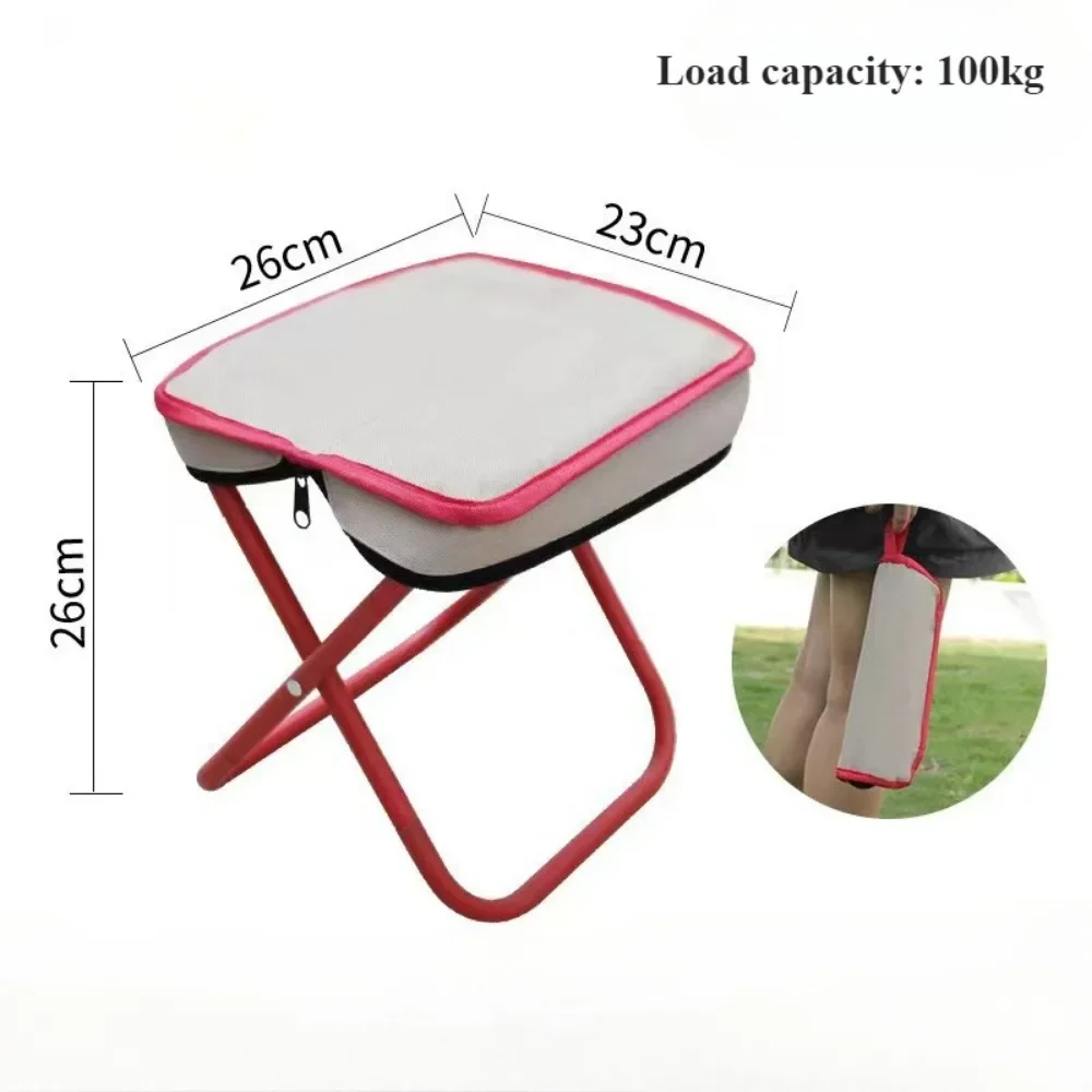 Outdoor Folding Chair Portable Pocket Handbag Bench Folding Chair Sketching Small Mazza Fishing Recreational Camping Small Bench 6