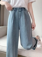 Casual Mom Baggy Jeans For Woman Autumn Loose Plus Size Wide Leg Jeans Straight Elastic High Waisted Denim Pants Women Slacks - Image 5