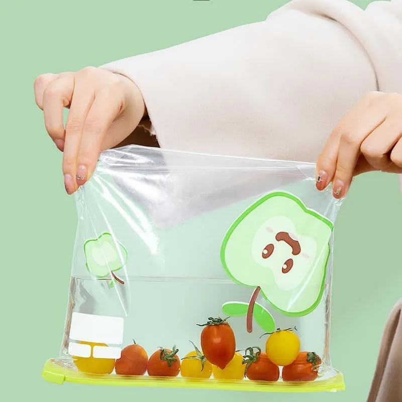 Reusable Zip Lock Bag Food Grade Transparent Storage Bag With Zipper Sealing Plastic Container Travel Freezer Camping Kitchen 4
