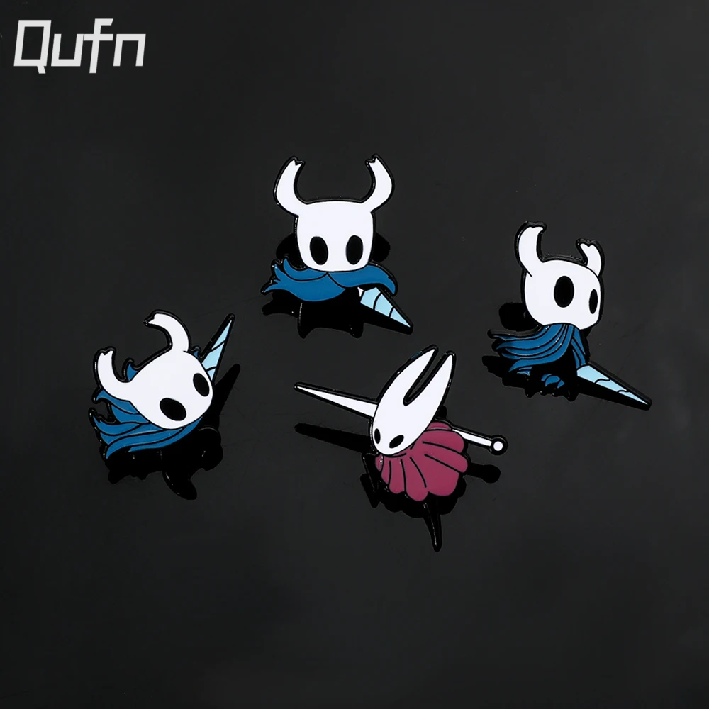 Hollow Knight Cute Smalto Spilla Cartoon Metal Pins Game Jewelry Badge Per Zaino Pins Accessori Regali