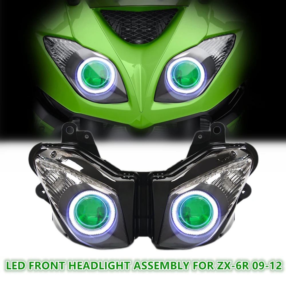 Headlight KTは川崎Ninja ZX6R ZX6R 20072008 BlueのヘッドライトをLEDしました KT LED