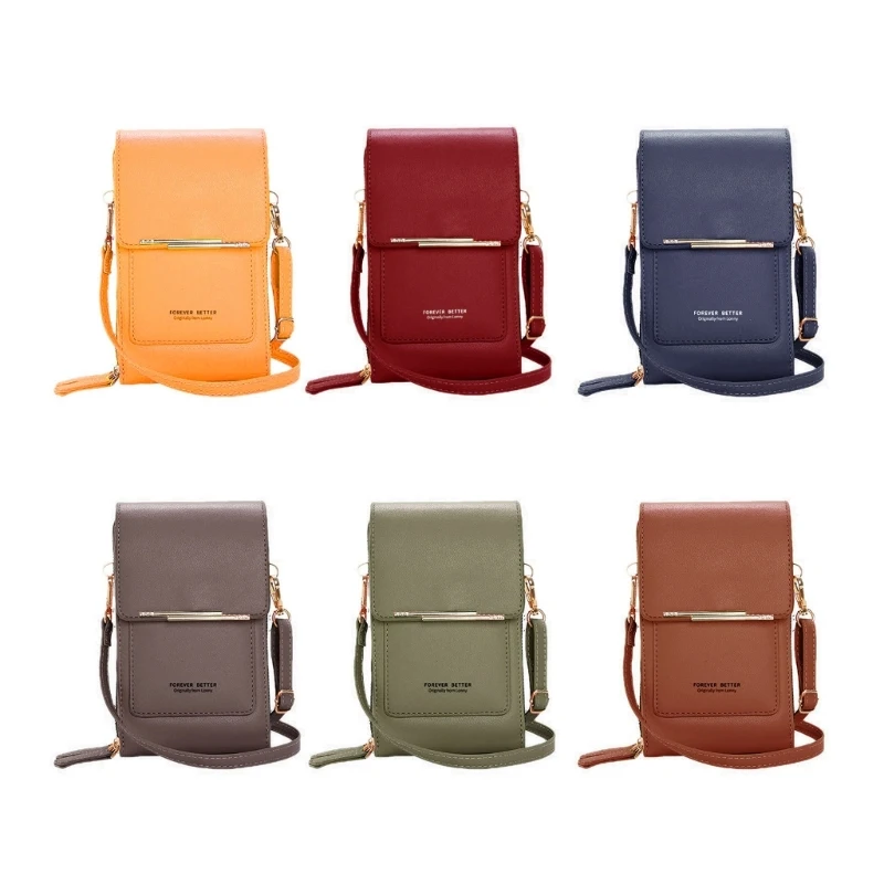 

Women Leather Crossbody Bag Girls Crossbody Cell-Phone Purse Small Bag