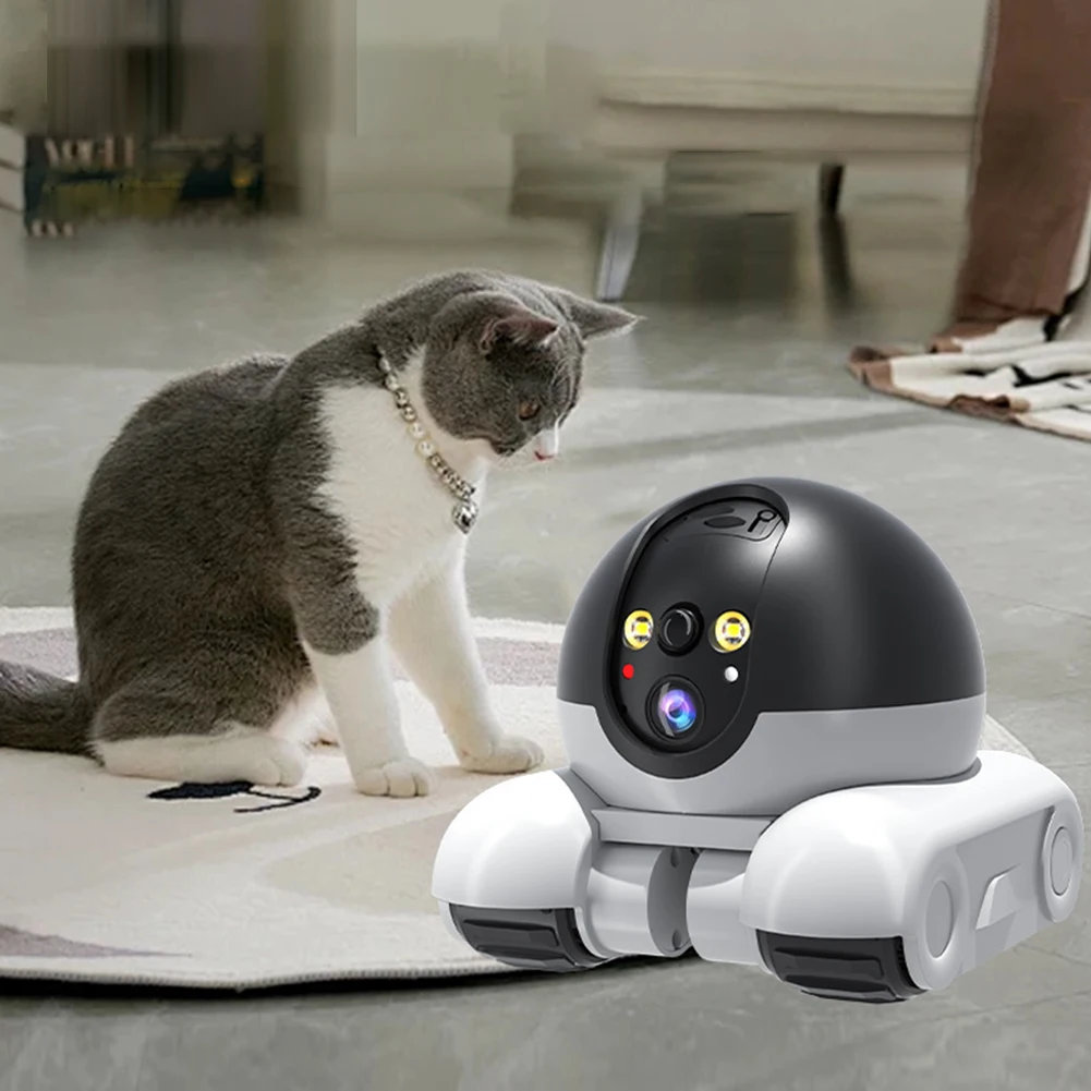 WIFI Dual Lens Robot Camera Dual Screen Monitoring 1080P HD AI Security Surveillance Camera Auto Tracking Baby Pets Monitor 2