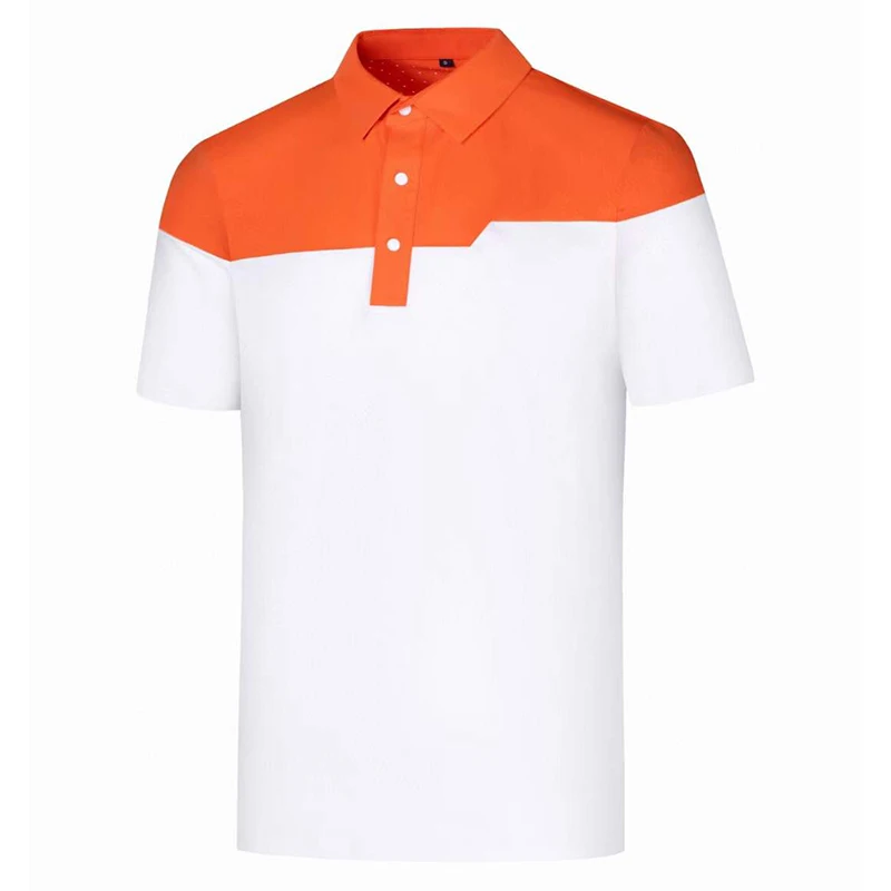 

Футболка-поло мужская быстросохнущая, уличная Удобная рубашка с коротким рукавом, без логотипа, контрастная универсальная, лето