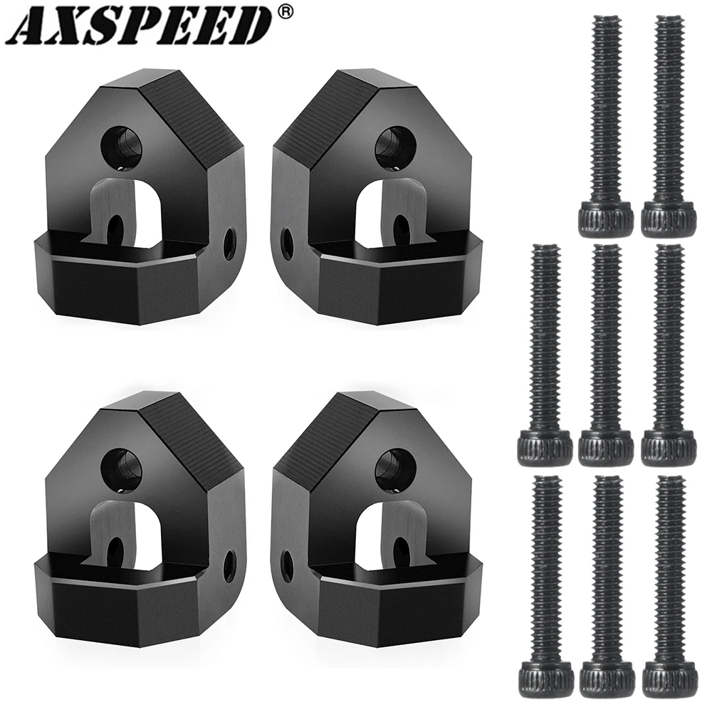 Axspeed 4Pcs Metal Shock Towers Anteriore E Posteriore Aumenta Shock Mount Per Trx4M Bronco Defender 1/18 Rc Crawler Car Parts