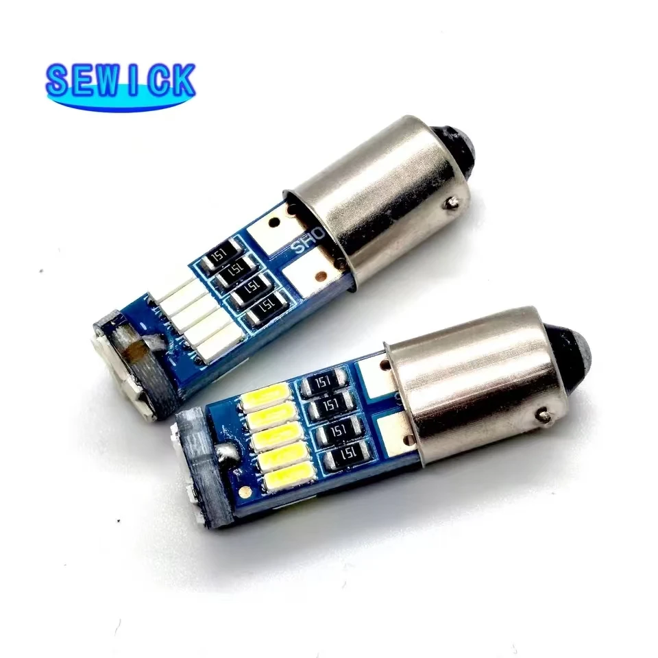 �ڵ��� �ǳ� �� ����Ʈ ���� ��¦ Ʈ��ũ Ŭ����� ����, T4W T2W T3W Ba9s LED ����, ȭ��Ʈ 4014 15-SMD T11 H6W, 12V, 100 ��