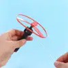 Kids Pull String Flying Disc Propeller Helicopter Outdoor Toys Fun Game Sports Flying Spin Top Children Development Toy 4