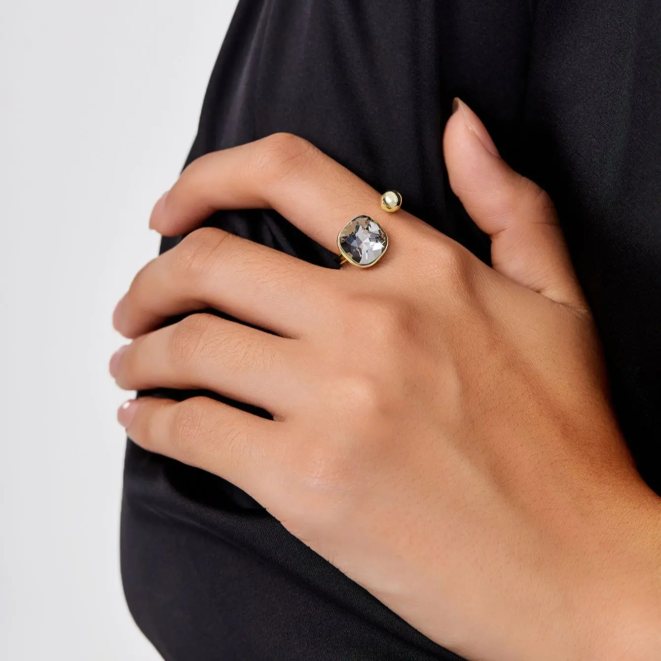 2025 Fashion Style Women's shiny enamel ring, adjustable ring_voghion.com