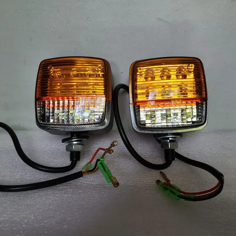 2Pcs DC12V-80V LED Turn Signal Light Indicator Turn Lamp for Komatsu Toyota Forklift Accessories 3BA-56-71421 56690-13130-71 motorcycle turn signal light fit for bmw f650gs f800s k1300s r1200r g450x r1200gs k1200r f800st motorbike indicator lamp