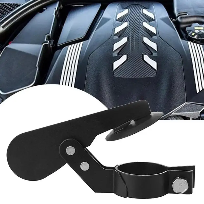 Tractor Exhaust Flapper Tractor Exhaust Weather Flap Multipurpose Carbon Steel Rain Flap Wear-Resistant Black Exhaust Cover