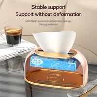 Luxury Tissue Box Desktop Tissue Organizer Shell Tissue Container Case Paper Holder Napkin Holder Household Storage Box 2