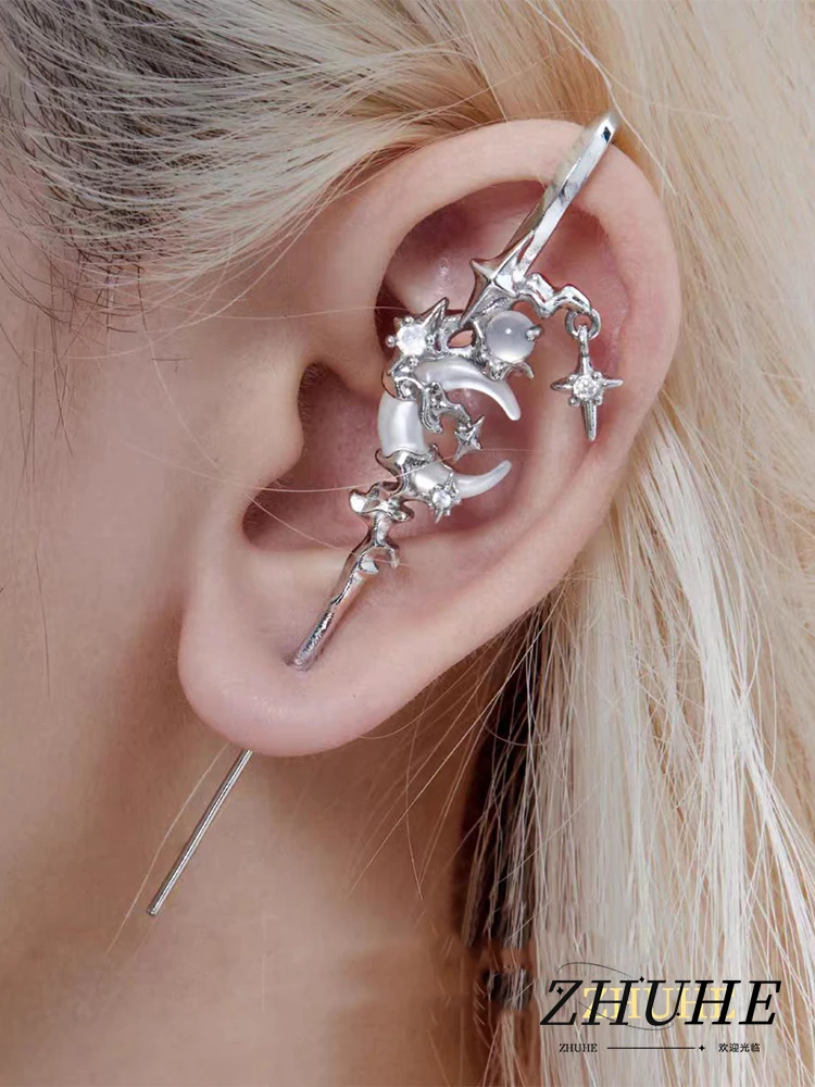 アクセサリー VTOPIA FULL MOON PIERCE Steel Moon Clicker Triple Goddess | Phase | Crescent
