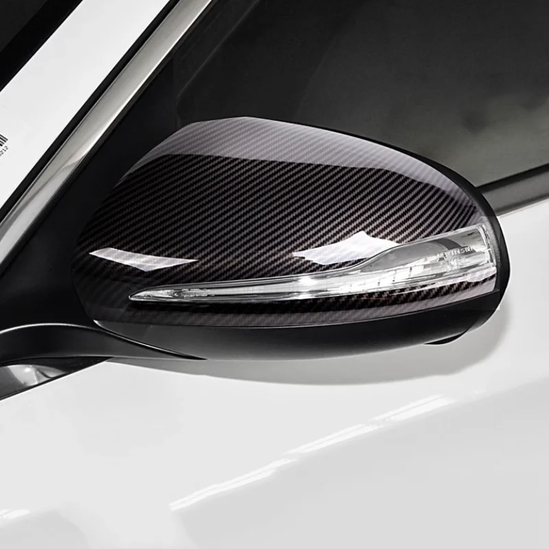 Coprispecchietti Laterali Per Mercedes: Cromo/Nero/Fibra, Per Classe B C E S GLA GLB GLC (2014-2022), Guida Sinistra