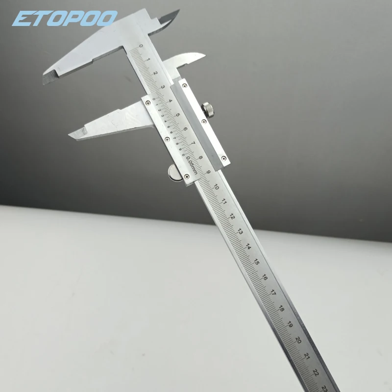 Stainless Steel Vernier Caliper, 0-50mm, High Precision Digital Measurement Tool, Metric Imperial Dual Scale, For Diameter Depth Step Internal External Measurement - View #2