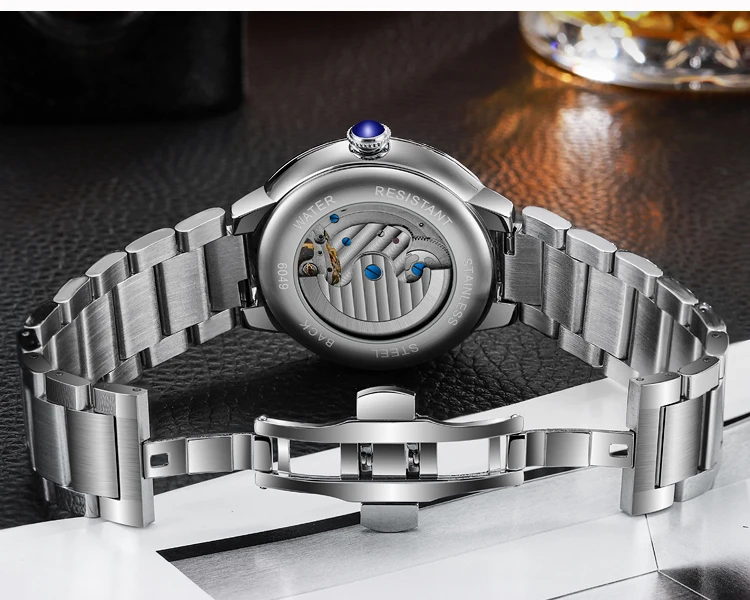 Luxus Herren Neue Mechanische Skelett Uhren Mode Tourbillon Automatische Aushöhlen Uhr Wasserdicht Casual Leuchtende Uhr_voghion.com