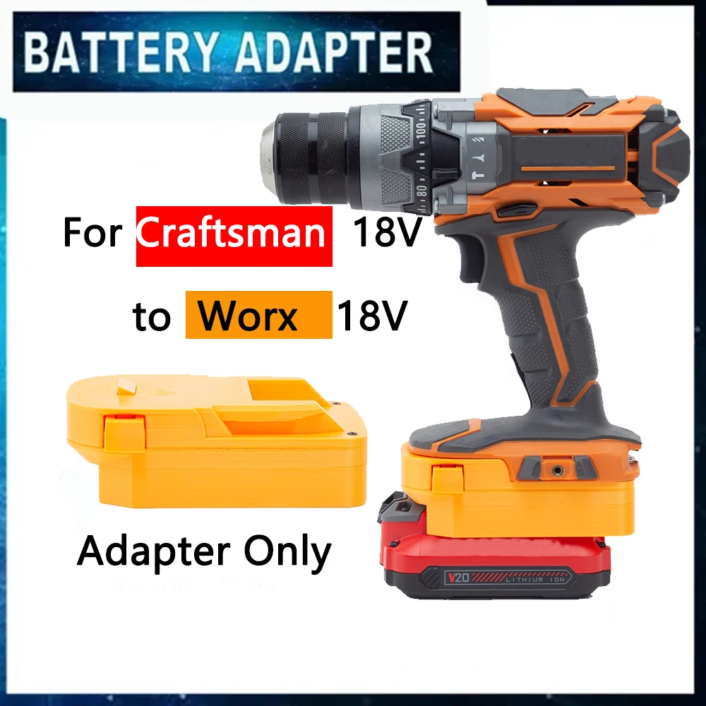 battery adapter for craftsman 20v cordless tools dm18man adaptor for dewalt 20v milwaukee 18v li on battery convert Battery Adapter Convert For Craftsman 20V Li-Ion Battery to Ridgid 20V MAX Cordless Tool Convertor Electric Drill Accessories