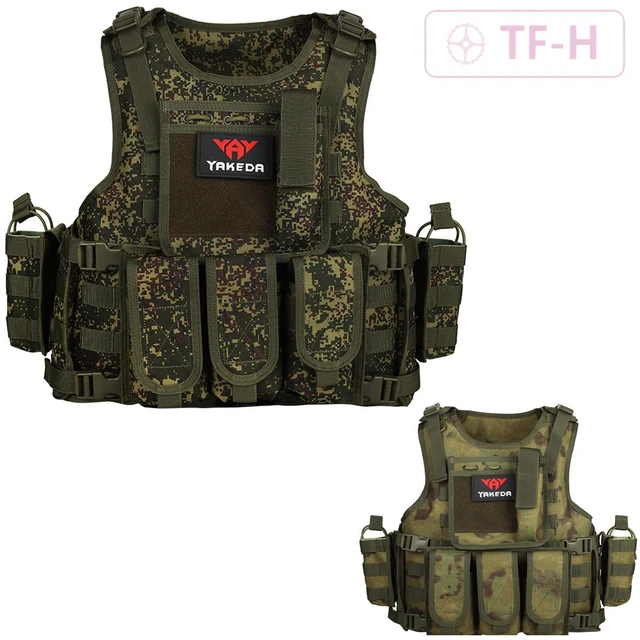 Molle Tactical Vest Adjustable Airsoft Carrier Combat Equipment Combat  Training Protection Gear Hunt Woodland / RUS Digital Camo - AliExpress