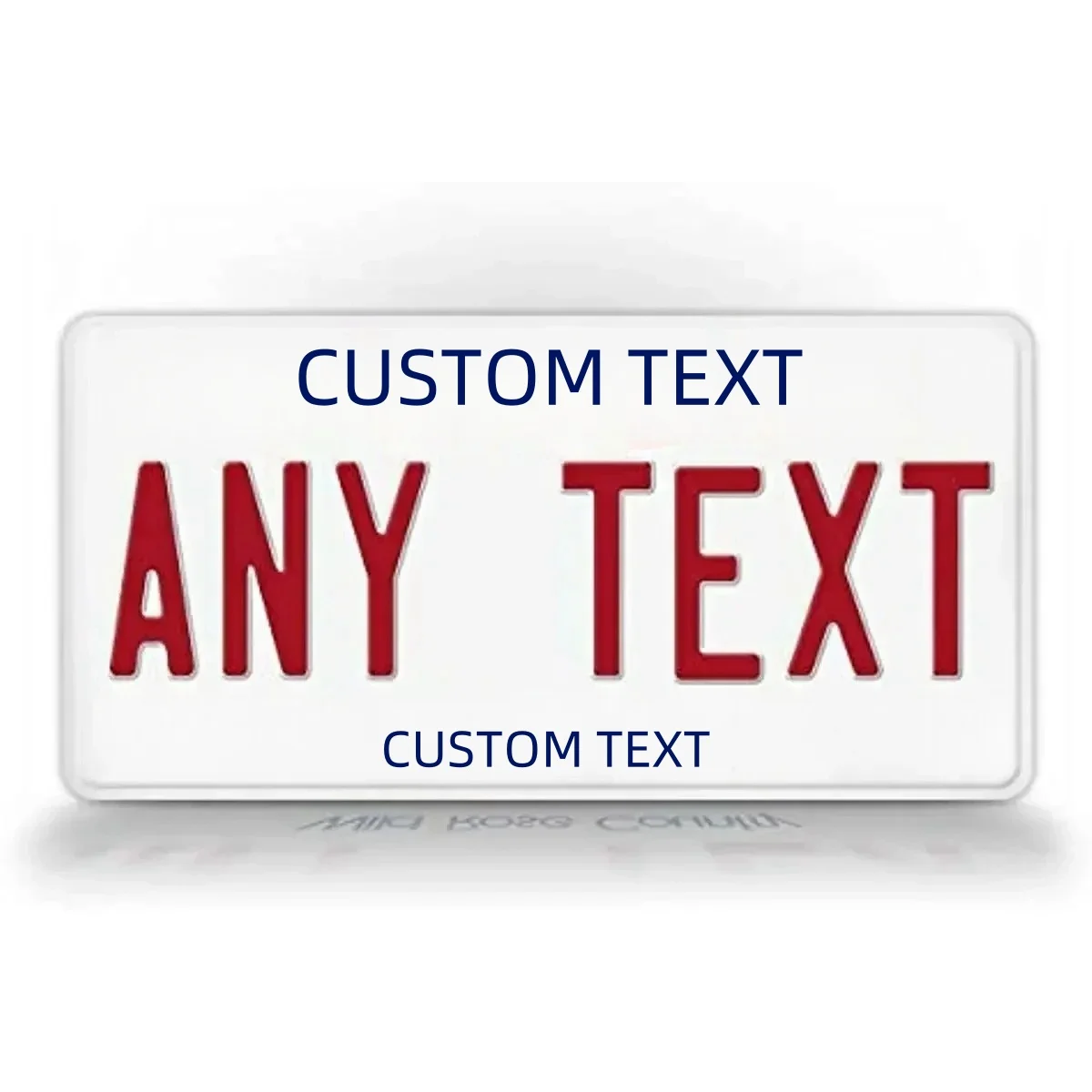 Customizable 12x6 Inch U.S. License Plate with Personalized Text