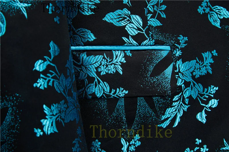 Thorndike Spring And Autumn Men Business Casual Suit Fashion Single Blazers Trousers Vest New Jacquard Wedding Suits Fit