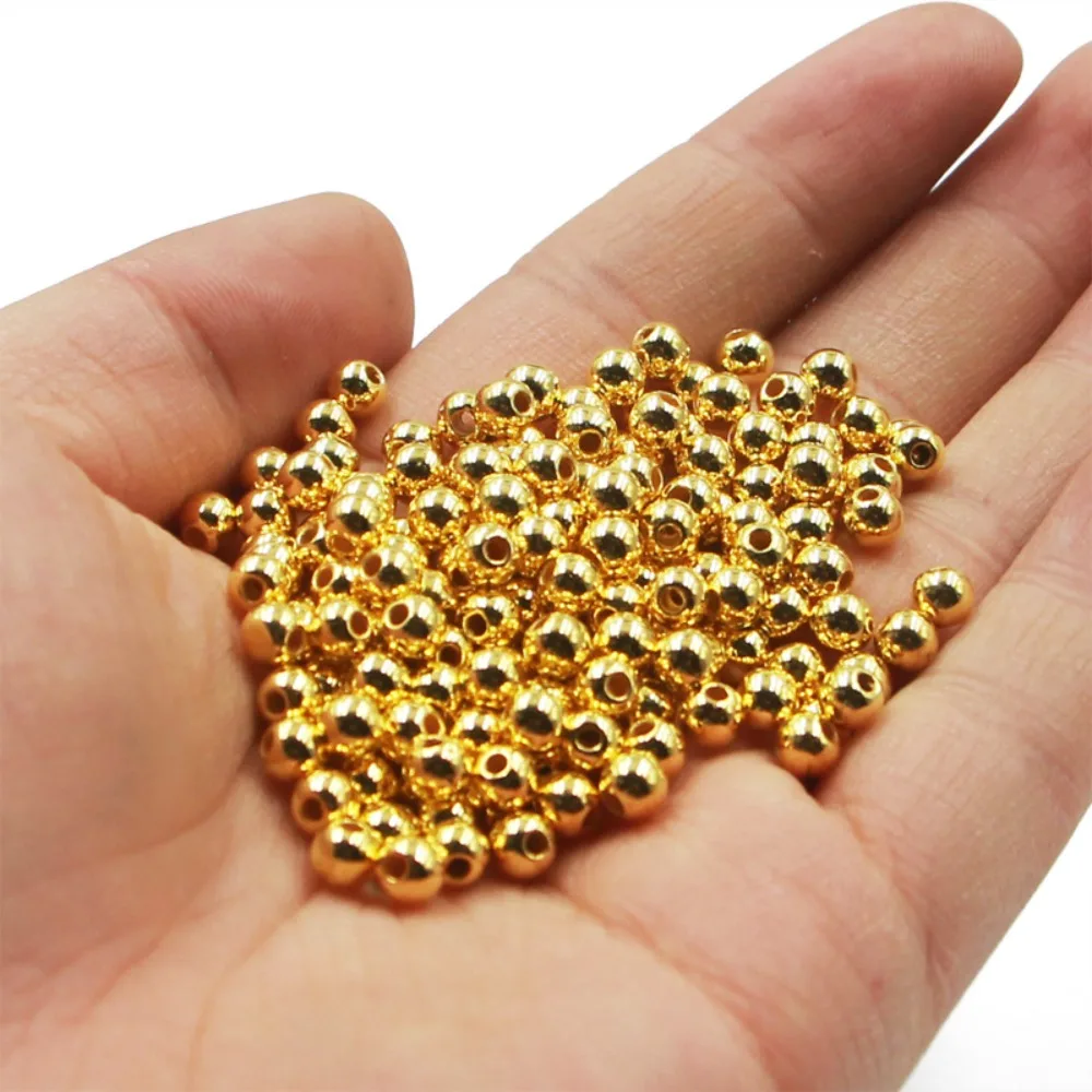 

Silver/Gold Copper Beads New 3.0mm/4.0mm/5.0mm Fishing Fly Tying Material Nice-Designed Fishing Bead Fly Fishing