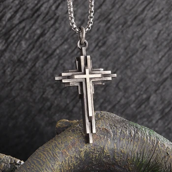 Vintage Catholic Cross Necklace 1