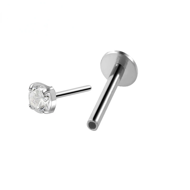 1pc G23 Titanium Labret Piercing Dualpurpose Pin Series Can Be Use On