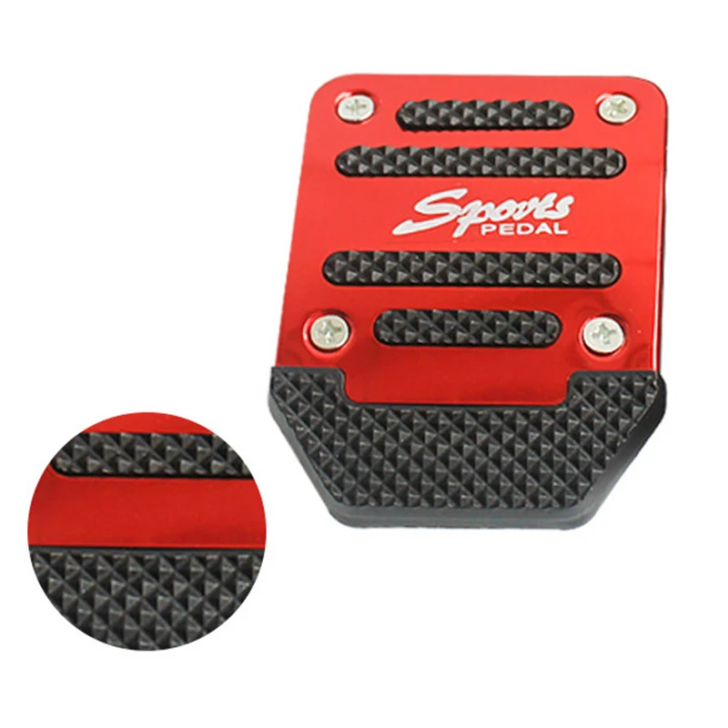 Universal Aluminum Manual Automatic Transmission Non-Slip Design Car Pedal Cover Set Kit Gas Brake Pedal car accessories,car pedals,pedal cover,stainless steel pedal cover,racing pedals