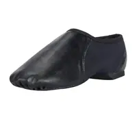 Dynadans Unisex PU Leather Upper Slip-on Jazz Shoe with Circle Elastic for Women and Men's Dance Shoes 1