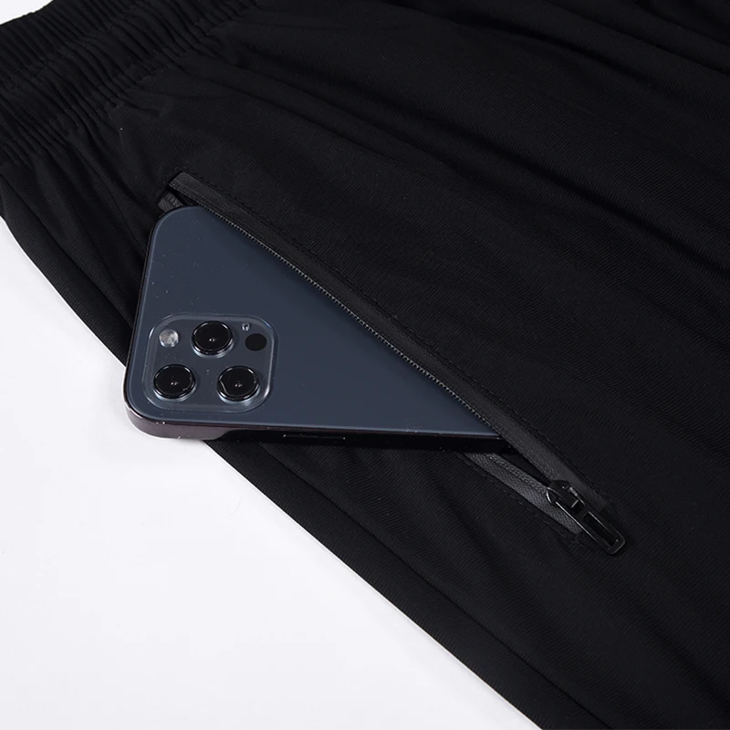 جديد مريح الحرير الجليد الرجال السراويل الرياضية ت...