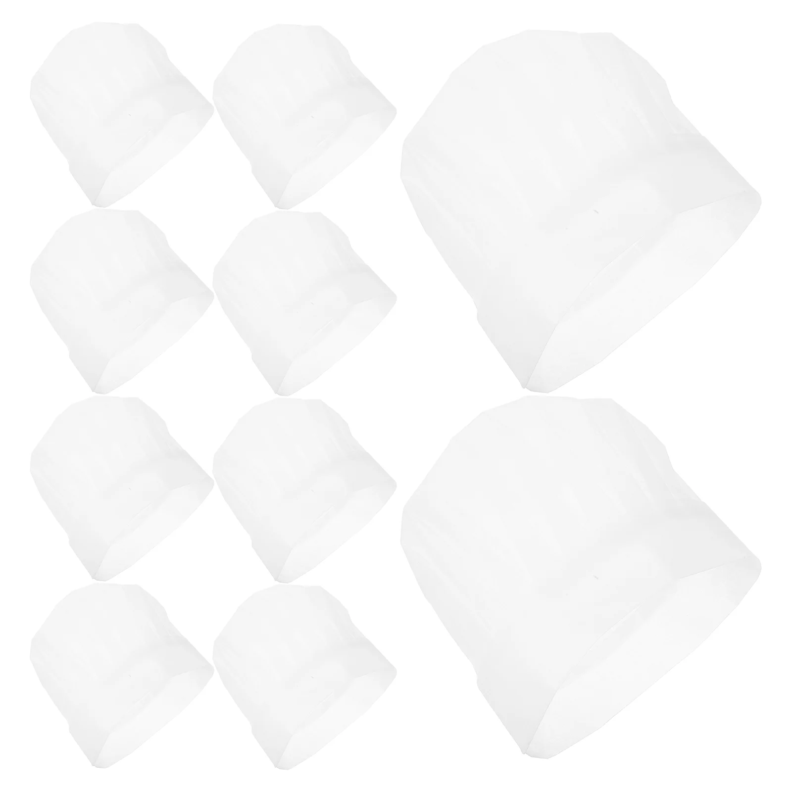 20pcs Disposable Chef Hats Unisex White Cooking Hat Lightweight Non-Woven Cloth Cap For Food Service And Catering Round Dome Des