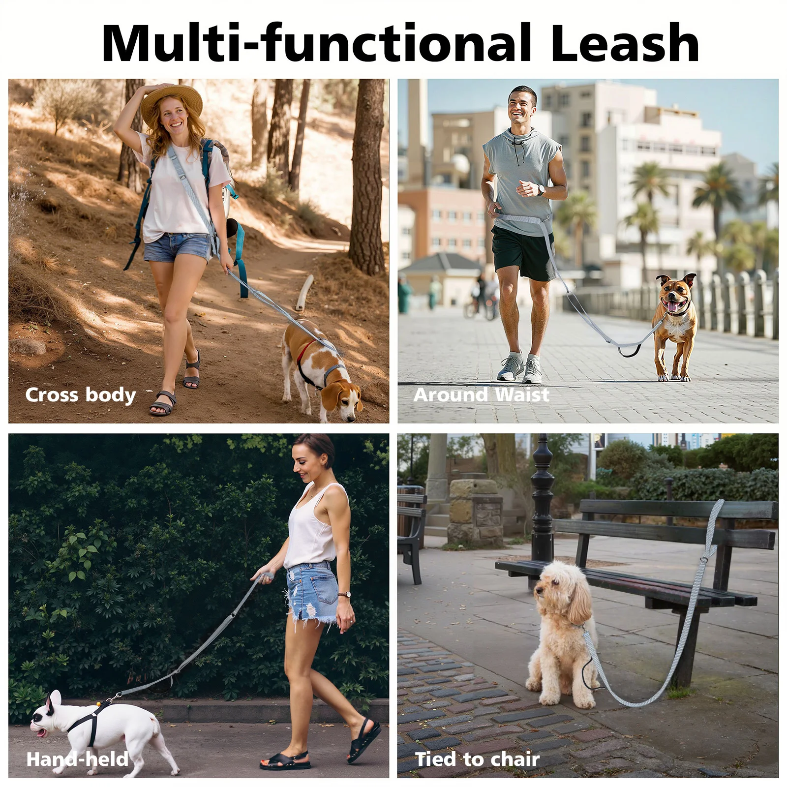 Hands Free Crossbody Dog Leash 3