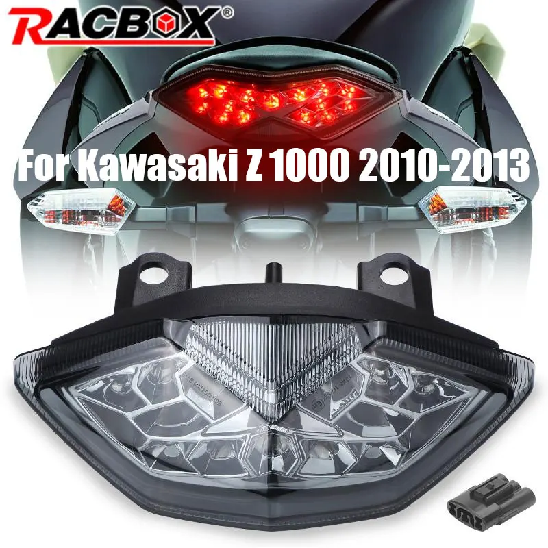 

Rear Motorcycle LED Tail Light For Kawasaki Z1000 2010 2011 2012 2013 Red Yellow Stop Brake Lamp Turn Signal Taillight Accessory