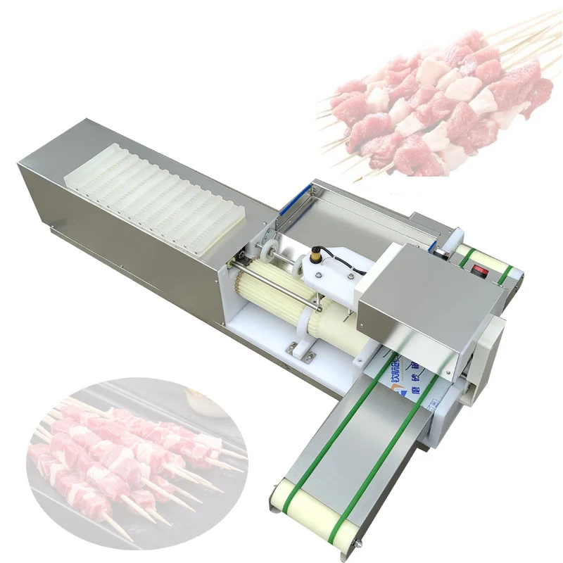 

Commercial Meat Skewer Machine Automatic Lamb Kabob Meat Piercing Skewer Machine