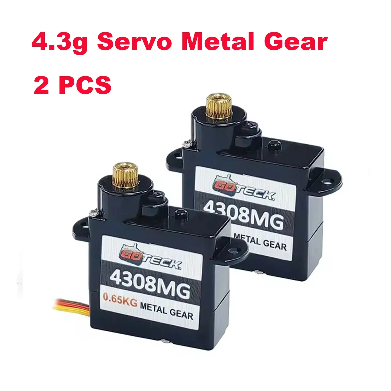 GOTECK 2g/4.3g/5g/9g/17g Digital Servo with Full Metal Gear for RC Car Boat and Fixed-Wing and Airplane or Robot 3